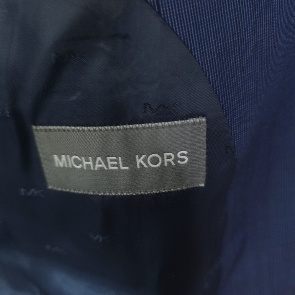 Michael Kors Men's Classic-Fit Wool Stretch Solid Suit Jacket New Sz 46reg - Picture 6 of 9